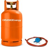 Combideal ORANGEnergy Propaan Gasfles 5kg met regelaarset