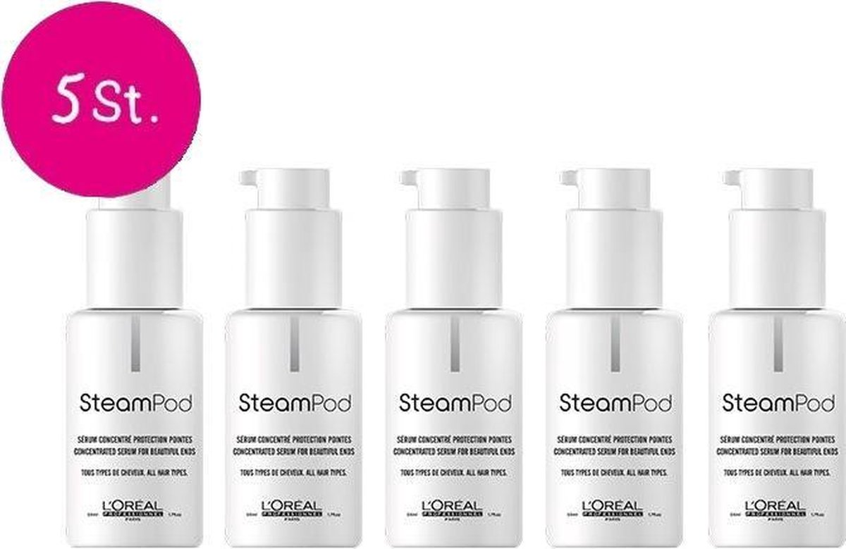 5x L'Oréal Steampod 3.0 Protecting Concentrate 50ml - L’Oréal Professionnel