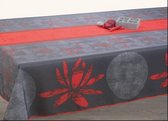 Tafelkleed anti-vlek Lotus rouge 350 x 150 cm Tafellaken - Decoratieve Tafel Accessoires - Woonkamer Decoratie - Bonne et Plus®