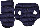 4goodz Donsjas winterjas bodywarmer voor honden 40 cm - Blauw