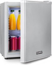 Klarstein Happy Hour 19 Mini koelkast - Barmodel koelkast 19 liter - koeltemperaturen van 5 tot 15 °C - interne verlichting - zilver