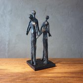 Gilde handwerk  "Family hold on" - Beeld Sculptuur -  Bronskleurig - Polyresin