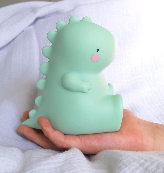 Lampje kinderkamer / kinderlampje: T-Rex - groen - A Little Lovely Company van Merkloos — afbeelding 2