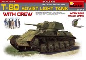 MiniArt T-80 Soviet Light Tank with Crew (Special Edition) + Ammo by Mig lijm