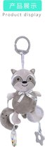 Speelgoed/ Speeltje/ Kers cadeau voor baby/ Muziekale bijtring hanger BBSKY wasbeer