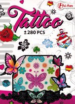 Plaktattoos voor Kinderen - Roze - 280 Delig - Tattoo