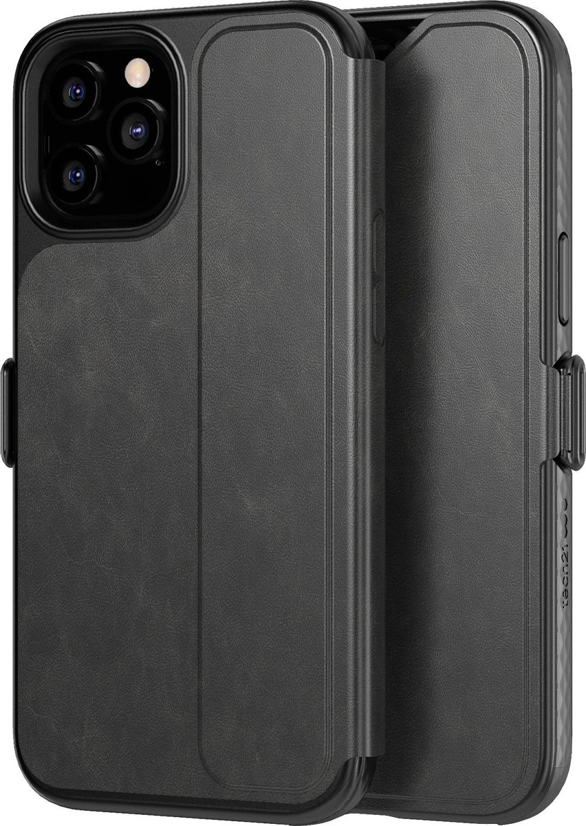 Tech21 Evo Wallet book case voor iPhone 12 Pro Max - Smokey Black