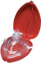 Reanimatiemasker - Beademingsmasker met filter en ventiel - in hardcase - Met extra filter/ventiel - Pocketmask