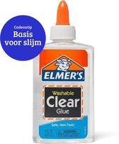 Elmer's kleurloze PVA-lijm | 147 ml | Uitwasbaar en kindvriendelijk | Geweldig voor het maken van slijm en om mee te knutselen