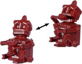 Spaarpot Mechanisch - Rode Robot - Gietijzer - 17,6 cm hoog