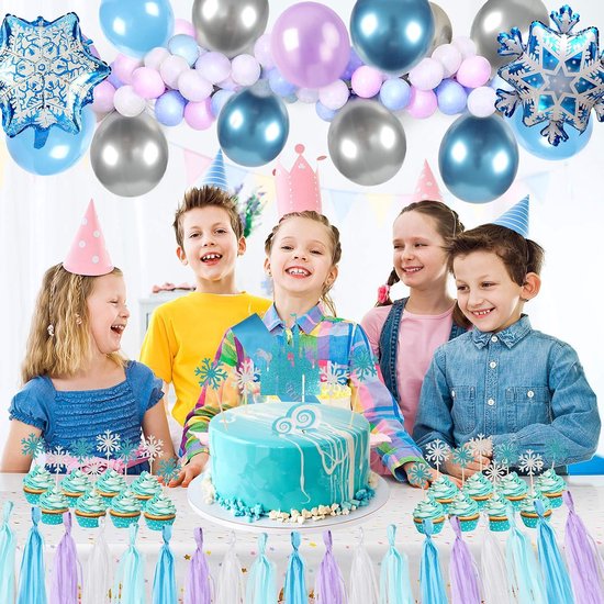 Onbevreesd Jeugd Overstijgen Dyluxe Frozen Verjaardag Versiering - Disney - Elsa - Birthday Party -  Ballonnen -... | bol.com