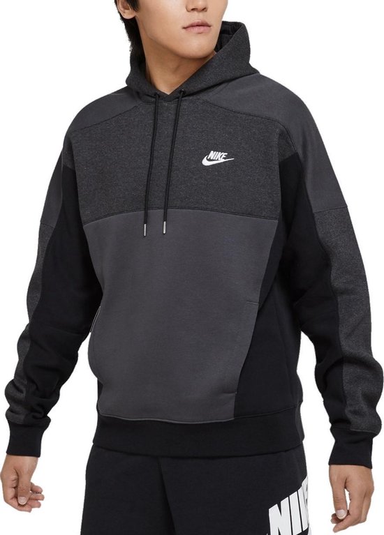 nike panel block hoodie