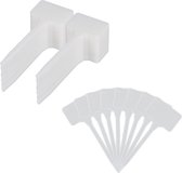 set d'étiquettes relaxdays - plaques végétales - 100 pièces - étiquettes végétales - plaques blanches