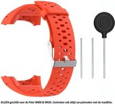 Oranje siliconen bandje voor de Polar M400 en M430 - horlogeband - polsband - strap - siliconen - rubber - orange