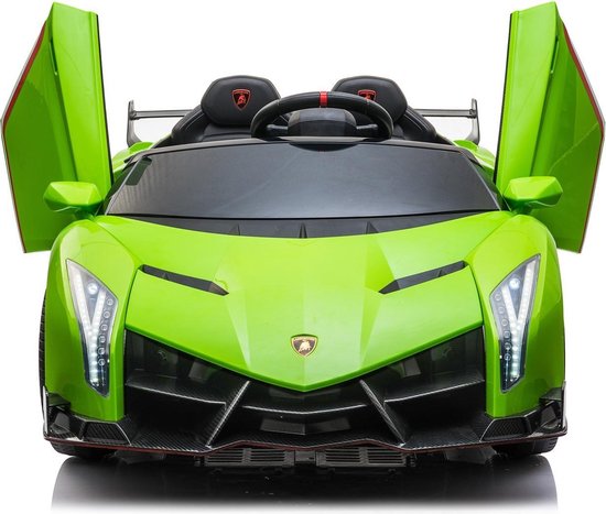 Elektrische Kinderauto Lamborghini Veneno 4x4 Gif Groen 2 persoons 24V  Met... | bol.com