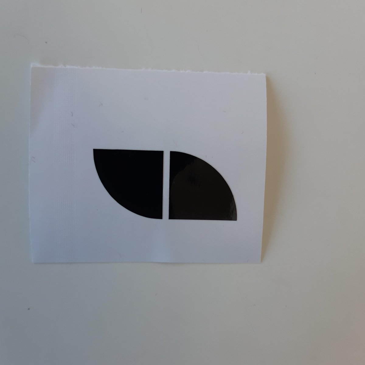 Glanszwarte look sticker stuurwiel BMW embleem