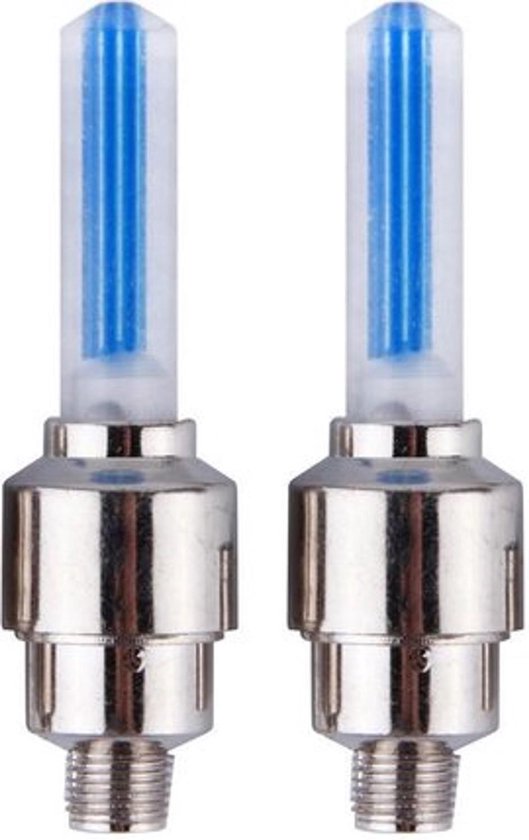 Fietsverlichting Set LED - Fiets Ventiel Stop -Blauw - Merkloos