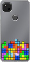 6F hoesje - geschikt voor Google Pixel 4a -  Transparant TPU Case - Tetris #ffffff