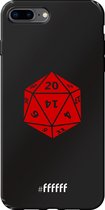 6F hoesje - geschikt voor iPhone 8 Plus -  TPU Case - D20 - Transparant #ffffff