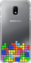 6F hoesje - geschikt voor Samsung Galaxy J3 (2017) -  Transparant TPU Case - Tetris #ffffff