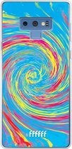 Samsung Galaxy Note 9 Hoesje Transparant TPU Case - Swirl Tie Dye #ffffff