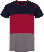 Rafiki T-shirt Leonidio Heren Katoen Blauw/rood Maat S