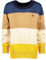 Seven-One-Seven Jongens sweaters Seven-One-Seven Theo Colourblock sweater Bright Blue 122/128