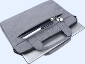 MoKo H321 Sac à bandoulière pour ordinateur portable Compartiments de rangement Sacoche pour ordinateur portable 14,1 pouces - Housse polyvalente pour Macbook Pro 15,4 A1707 A1990 (14-14,1 pouces, gris)