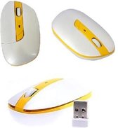 Souris d'ordinateur portable de Office G-199 Souris optique sans fil USB 2,4 GHz 1600 DPI - jaune
