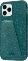 Pela Eco Friendly Wallet Flaxstic hoesje voor iPhone 12 en iPhone 12 Pro - groen