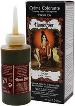 Henne Color Crème Colorante Noir / Zwart uitwasbare haarkleuring op henna basis 90 ml