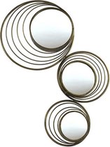 Decostar Wanddecoratie Spiegels | 93 x 55 cm | Goud