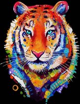 Diamond Painting Canvas Tijger - 30 x 40 cm