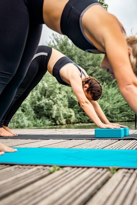 Avento Yoga Blok Set van 2 - Foam - Blauw van Avento — afbeelding 4