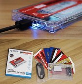 HDD SSD behuizing retro tape cassette bandje style SATA 2.5 inch