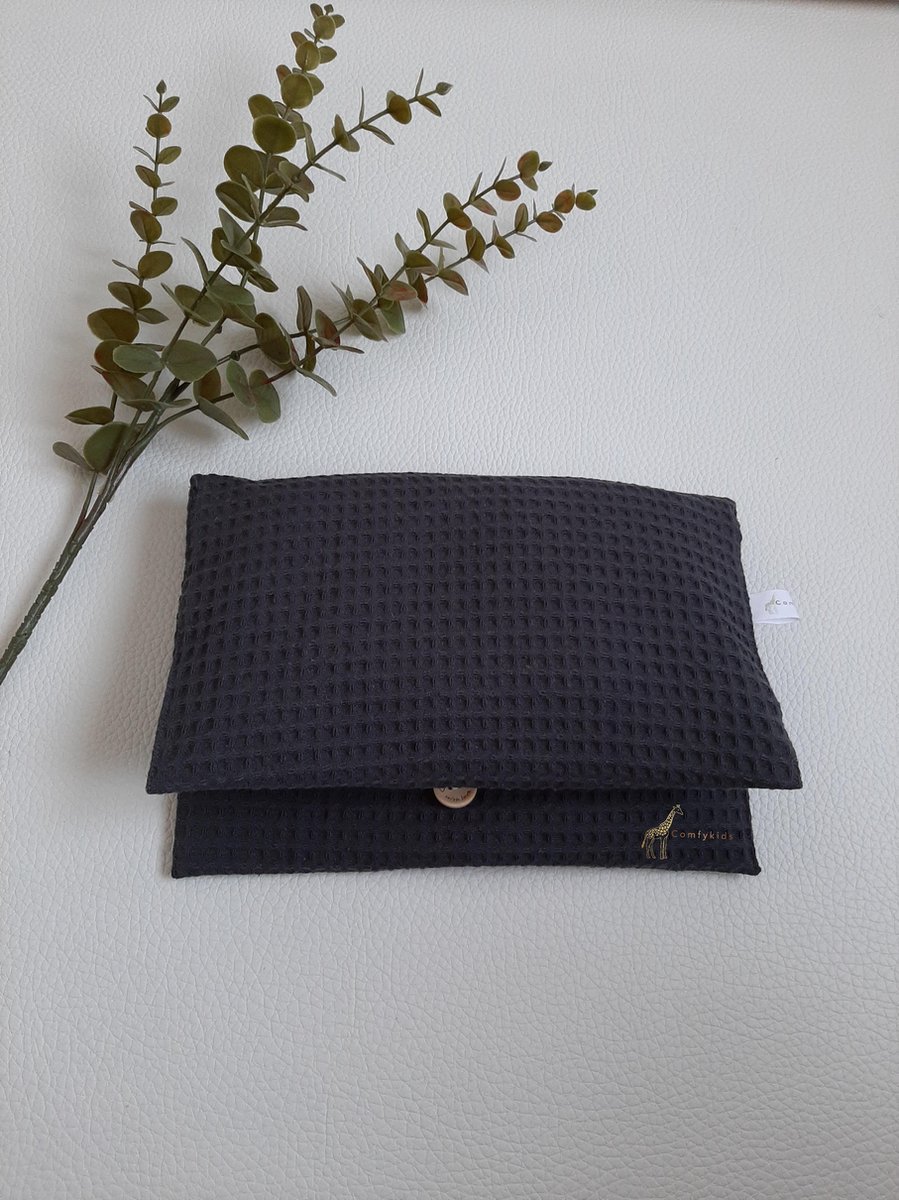Luieretui | Comfykids | Donkergrijs | Wafelkatoen | Comfortabel | Uniek |