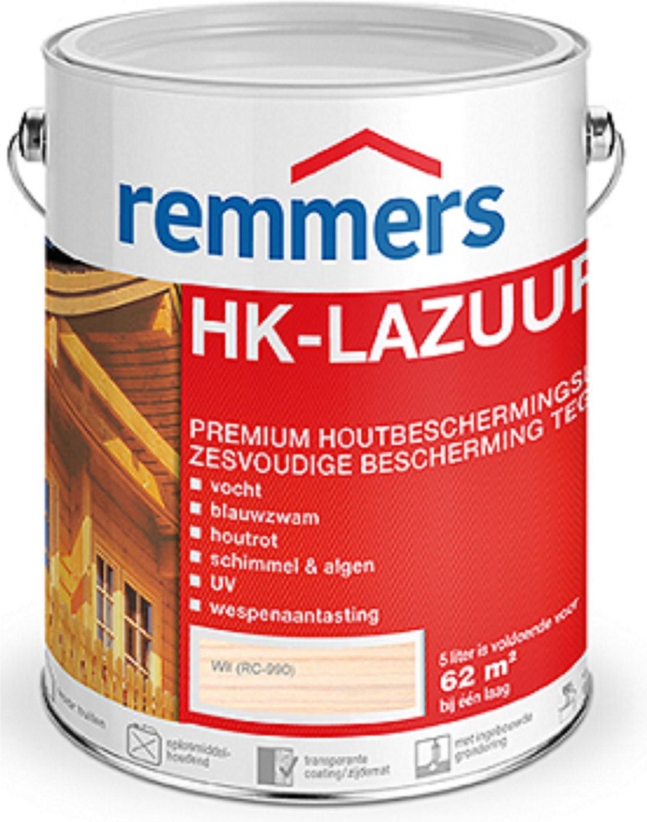 Remmers HK-Lazuur 10 liter 10 liter Wit