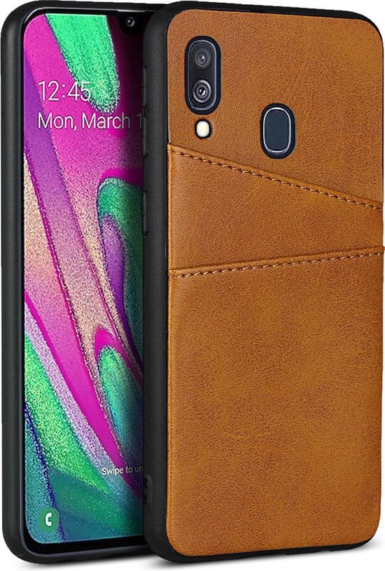 Prestigieus wenselijk Master diploma Card Case voor Samsung Galaxy A40 | PU Leren Back Cover | Luxe  Telefoonhoesje |... | bol.com