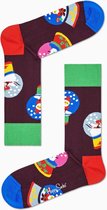 Happy Socks - Kerstsokken Snow Globe - Bruin - Maat 36-40
