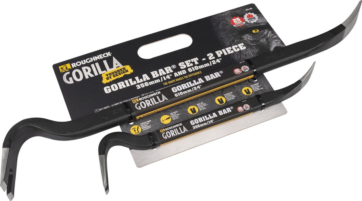Lijken Bloedbad Vaardigheid Gorilla bar 2-pack - Koevoet - 610mm - 356mm | bol.com