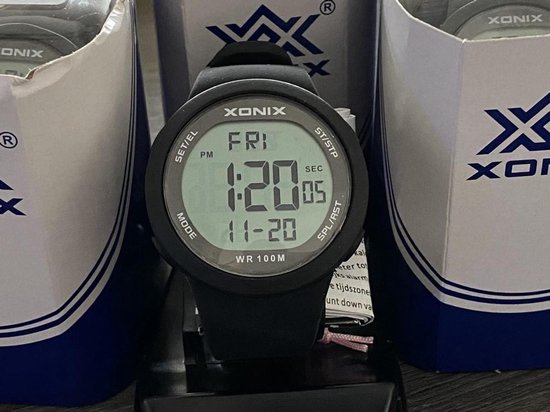 zwart Xonix digitaal heren horloge waterdicht | bol.com