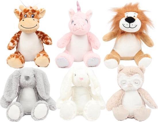 Hermann Teddy Collection knuffel met rammelaar giraf 19 cm Hermann Teddy Collection knuffel met rammelaar giraf 19 cm