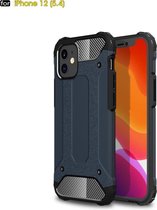 Sterke Armor-Case Bescherm-Cover Hoes voor iPhone 12 Mini - Antraciet
