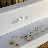 MATTISE Goudkleurige Stalen Armband met Ringetjes —15 <> 20 cm — Goud Vriendschapsarmbandjes Dames en Armbandje Meisje — Ringen Armbandjes Dames