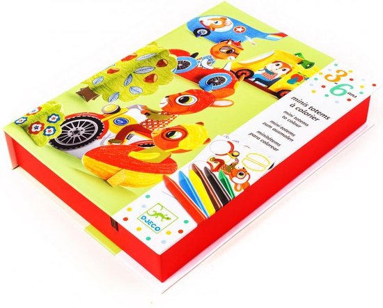 Djeco | minitotems om te kleuren | 3-6 jaar | bol.com
