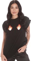 LA Sisters  - Flame Tshirt - XS