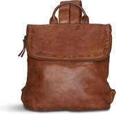 Pia Ries - Rugtas met overslag Washed - Cognac