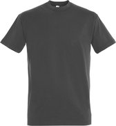SOLS Heren Keizerlijke Zwaargewicht T-Shirt met korte mouwen (Donkergrijs)