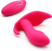 Vlinder Vibrator Oplaadbaar Roze - Hoogwaardige kwaliteit - Draadloos - 10 trilstanden - Waterproof - Roze - Siliconen - Spannend voor koppels - Sex speeltjes - Sex toys - Erotiek - Sexspelle