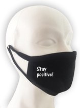 MASKER MET TEKST 'STAY POSITIVE'